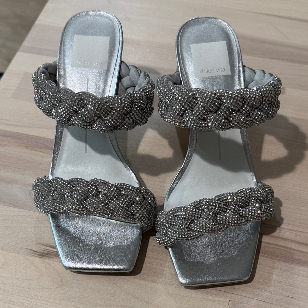 Dolce Vita Metallic Braided Mules